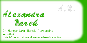 alexandra marek business card